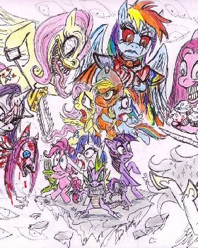 my little pony villainy is horrific by devilkais-d57aoct