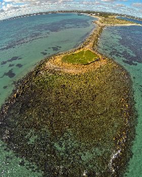 Woodmans Point from above