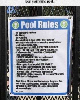 funny-pool-rules-sign-fence-summer