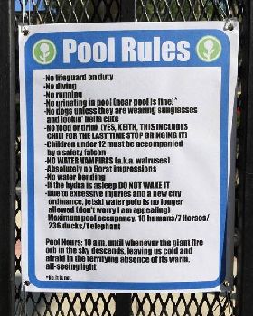 funny-pool-rules-sign-fence-summer