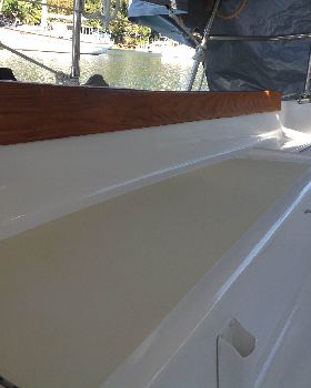 Cockpit under tarp & finished