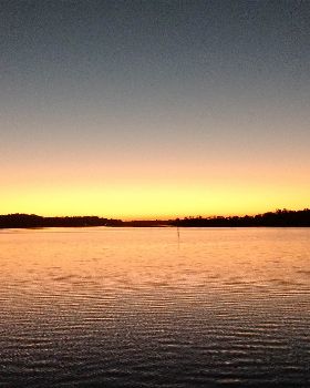 At anchor - sunset