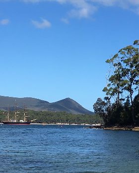 James Craig on way to wooden boat festival