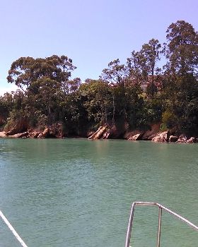 Mansion on the Hill & Our Anchorage Below
