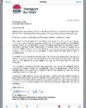 90 Day Anchor limit NSW