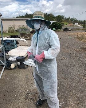 Me sanding