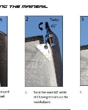 lowering cat mainsail