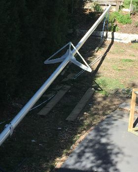 Painted mast
