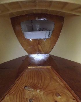Boards in place SEAKA forward cabin