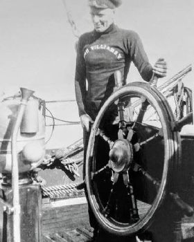 At the wheel