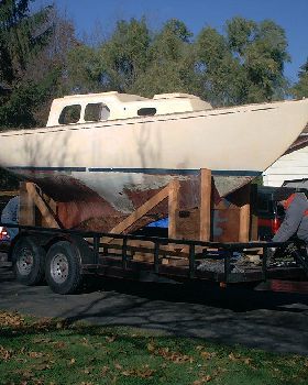 on trailer