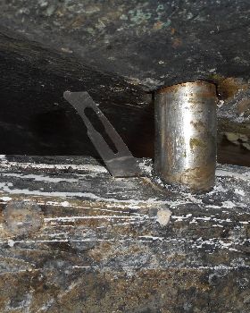 bend in rudder tube