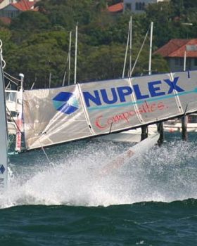 sailing into a mine with style.... could just be advertising campaign though