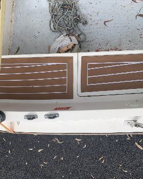 Faux teak decking