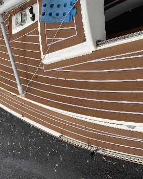 Faux teak decking