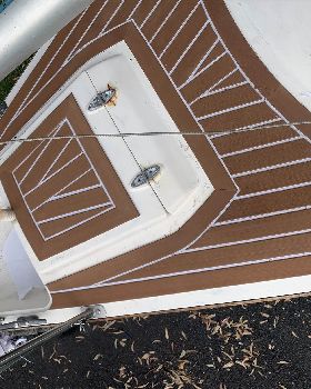 Faux teak decking