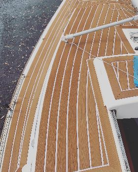 Faux teak decking