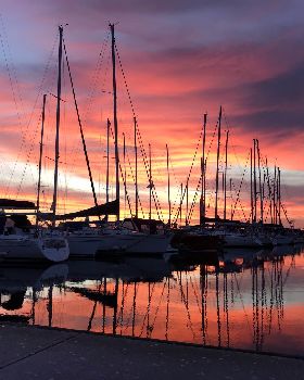 Brighton Marina sunset