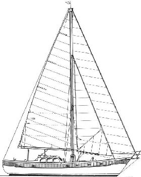 Ted Brewer's Oceanic - from sailboatdata.com