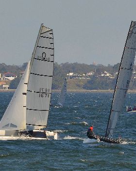2022 HYC Winterbash Race 2, Multihulls