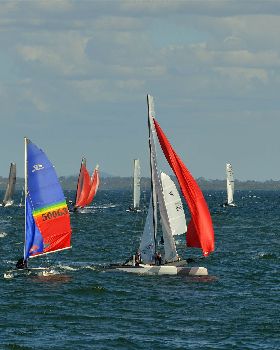 2022 HYC Winterbash Race 2, Multihulls