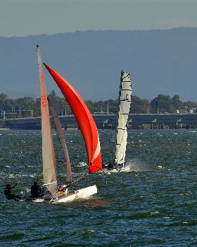 2022 HYC Winterbash Race 3, Multihulls