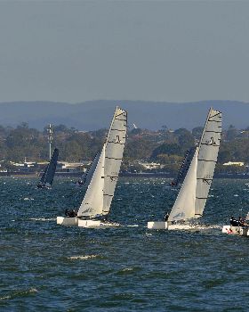 2022 HYC Winterbash Race 3, Multihulls