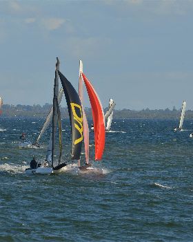2022 HYC Winterbash Race 3, Multihulls