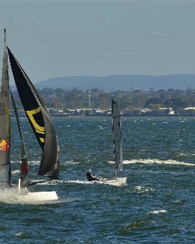 2022 HYC Winterbash Race 3, Multihulls