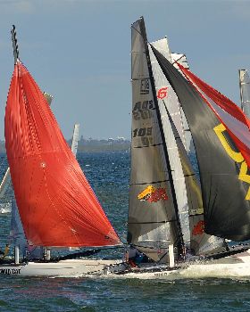 2022 HYC Winterbash Race 3, Multihulls
