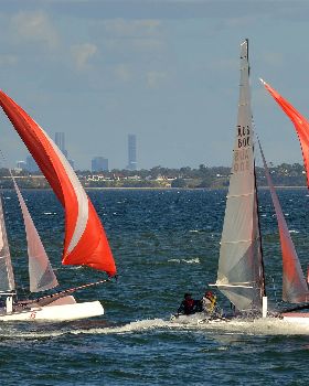 2022 HYC Winterbash Race 3, Multihulls