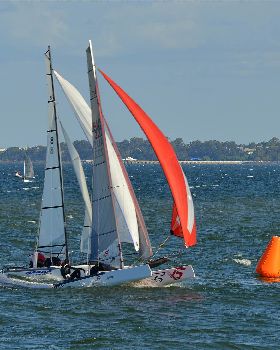 2022 HYC Winterbash Race 3, Multihulls
