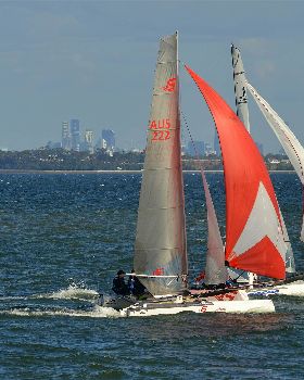 2022 HYC Winterbash Race 3, Multihulls