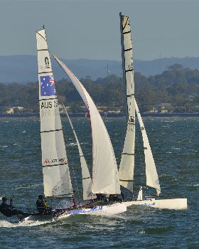 2022 HYC Winterbash Race 3, Multihulls