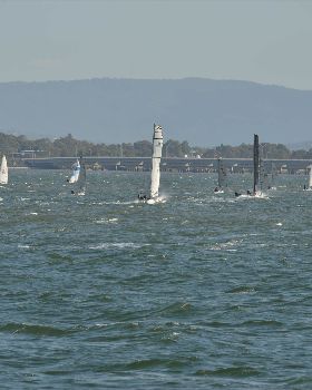 2022 HYC Winterbash Race 3, Multihulls