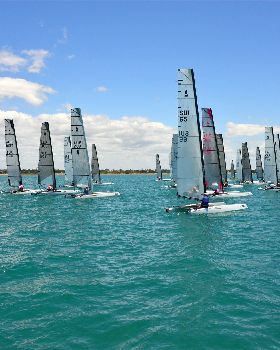 2018 "A" Class Catamaran Worlds (Race 1, Tues 20th)