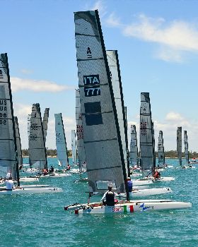 2018 "A" Class Catamaran Worlds (Race 1, Tues 20th)