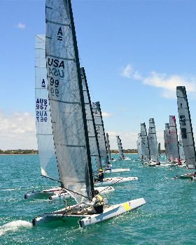 2018 "A" Class Catamaran Worlds (Race 1, Tues 20th)
