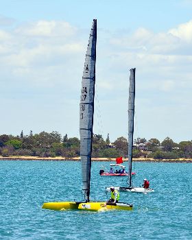 2018 "A" Class Catamaran Worlds (Race 1, Tues 20th)