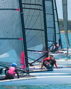 2018 "A" Class Catamaran Worlds (Race 1, Tues 20th)
