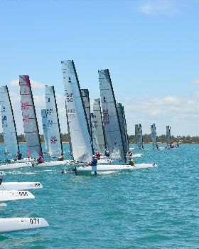 2018 "A" Class Catamaran Worlds (Race 1, Tues 20th)