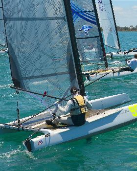 2018 "A" Class Catamaran Worlds (Race 1, Tues 20th)