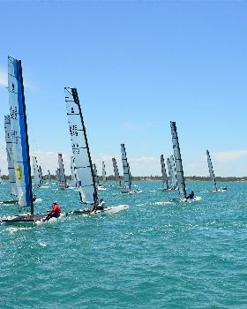2018 "A" Class Catamaran Worlds (Race 1, Tues 20th)
