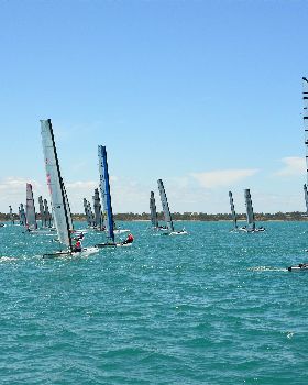 2018 "A" Class Catamaran Worlds (Race 1, Tues 20th)