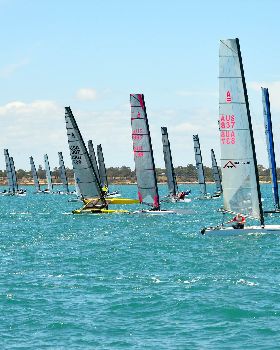 2018 "A" Class Catamaran Worlds (Race 1, Tues 20th)