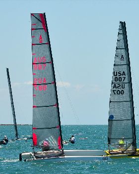 2018 "A" Class Catamaran Worlds (Race 1, Tues 20th)