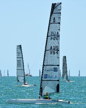 2018 "A" Class Catamaran Worlds (Race 1, Tues 20th)
