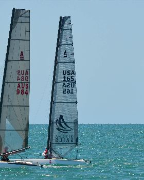 2018 "A" Class Catamaran Worlds (Race 1, Tues 20th)
