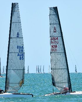 2018 "A" Class Catamaran Worlds (Race 1, Tues 20th)