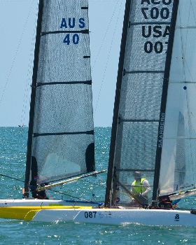 2018 "A" Class Catamaran Worlds (Race 1, Tues 20th)